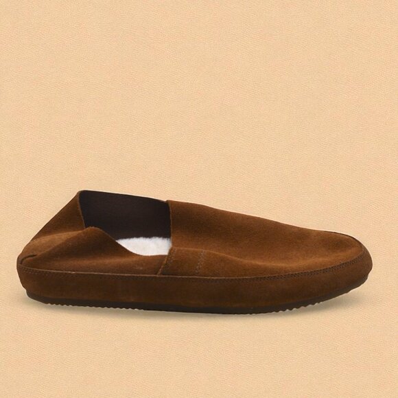 Vince Atlee Shearling Loafers | Size 8 Brown - Picture 2 of 7